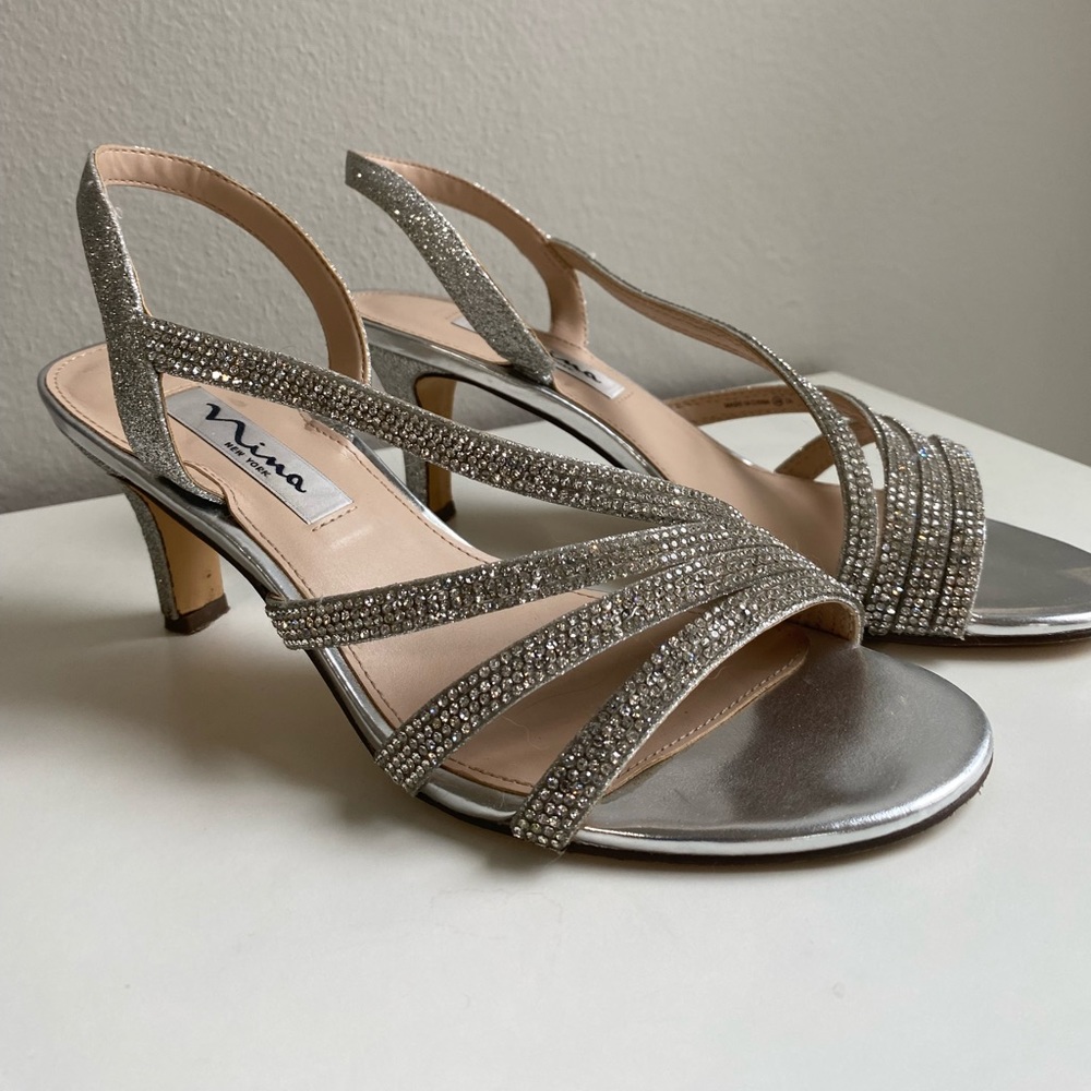 Nina Silver Heels